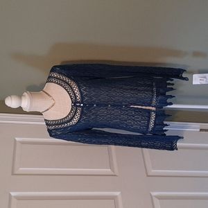 Lace cardigan sweater